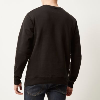 Black RAREGOODS.CO branded sweatshirt